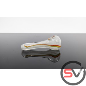 DARK IN GLOW RASTA FLOW HAND PIPE 4inch